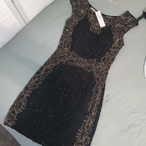 sachin and babi light blue dress Shail K | Dresses | Black Fitted Sequin Homecoming Dress